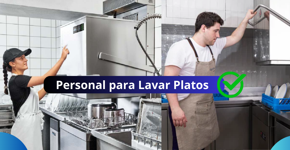 Lava platos en restaurante
